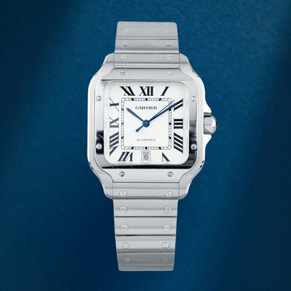 Cartier Santos de Cartier Large White WSSA0018 2020