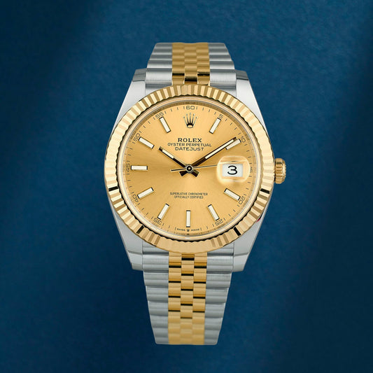 Rolex Datejust 41 Two Tone Yellow Gold Champagne Dial 126333 2021