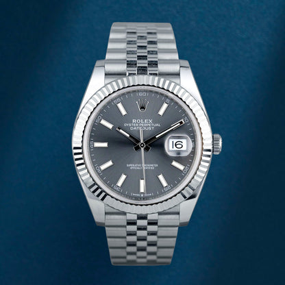 Rolex Datejust 41 Rhodium Dial 126334 2018