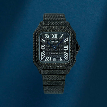 Cartier Santos de Cartier Large Black Iced Out WSSA0018 2024