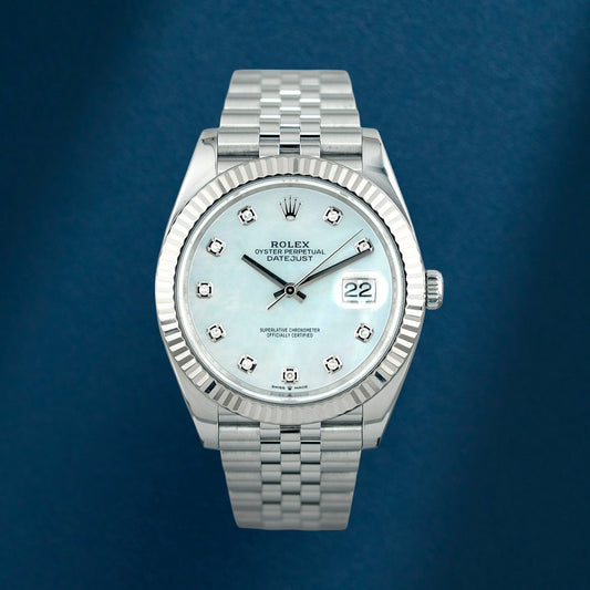 Rolex Datejust 41 Mother Of Pearl Dial With Diamonds 126334 2021