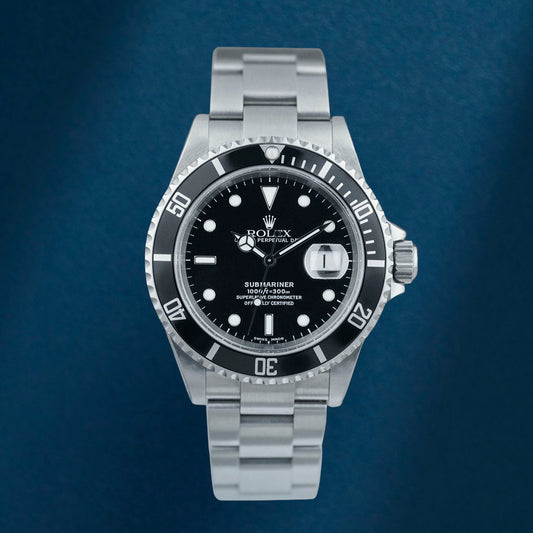 Rolex Submariner Date 40 Black Pre-Ceramic 16610LN 1996
