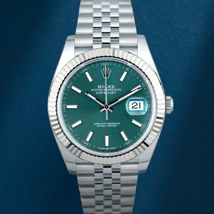 Rolex Datejust 41 Mint Green Dial 126334 2026 (Brand New)