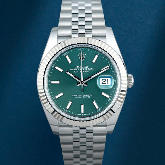 Rolex Datejust 41 Mint Green Dial 126334 2026 (Brand New)