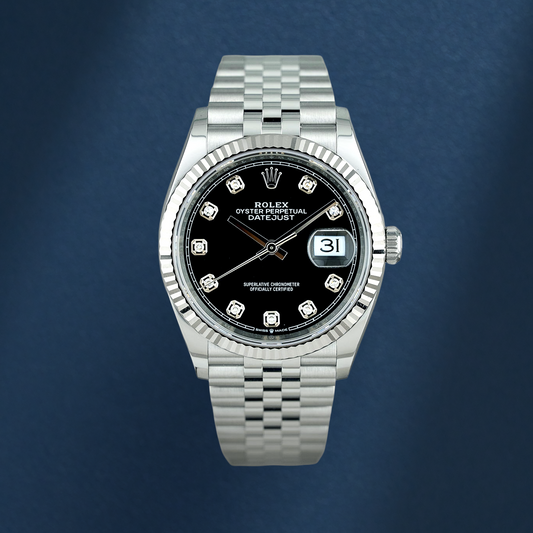 Rolex Datejust 36 Black Dial With Diamonds 126234 2025