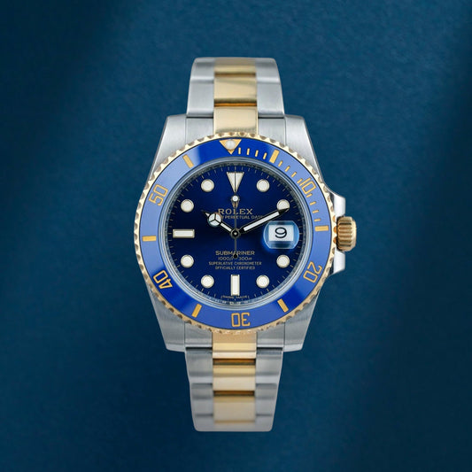 Rolex Submariner Date 40 Two Tone Yellow Gold Bluesy 116613LB 2016