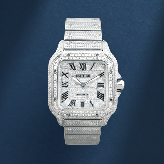 Cartier Santos de Cartier Large Iced Out WSSA0018 2025