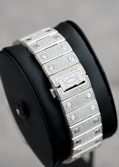 Cartier Santos De Cartier Iced Out