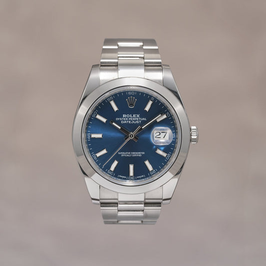 Rolex Datejust 41 Blue Dial 126300 2018