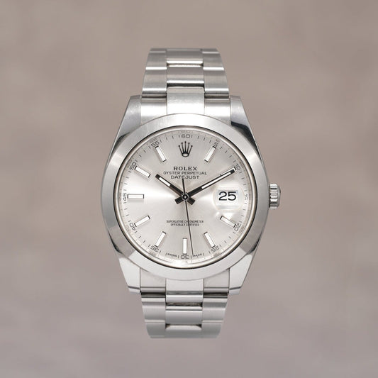 Rolex Datejust 41 Silver Dial 126300 2016