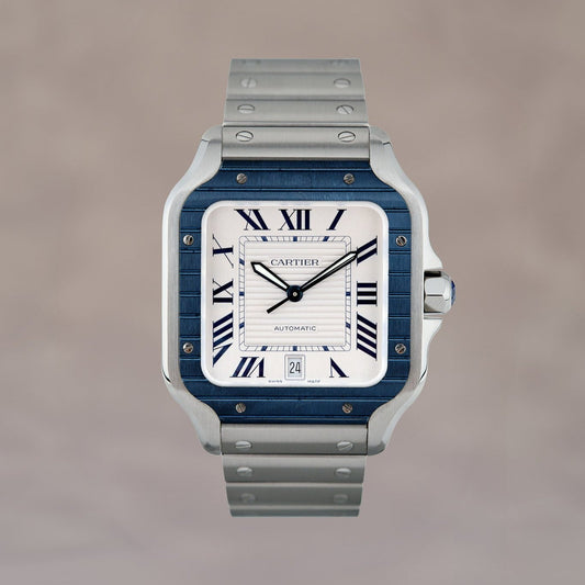 Cartier Santos De Cartier Blue Bezel XL WSSA0047 2022