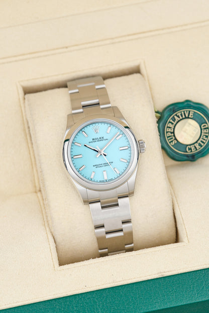 Rolex Oyster Perpetual 31 Tiffany Blue 31mm 277200 2020
