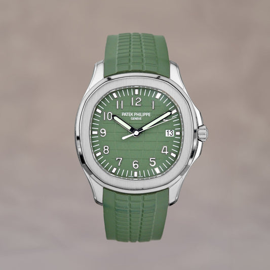 Patek Philippe Aquanaut White Gold Green Dial 5168G-010