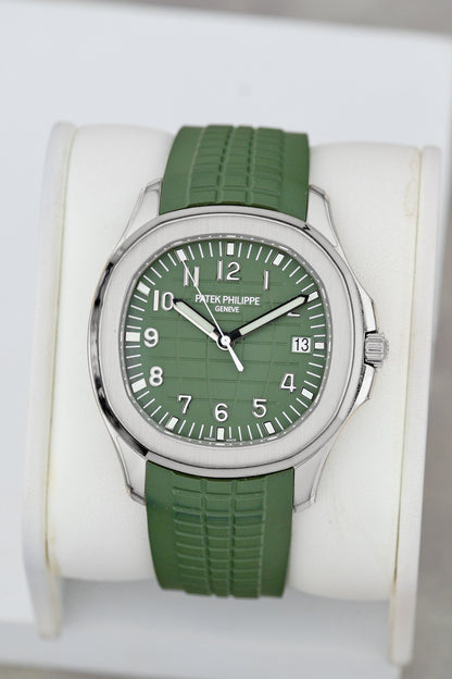 Patek Philippe Aquanaut White Gold Green Dial 5168G-010