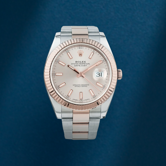 Rolex Datejust 41 Two Tone Rose Gold Sundust Dial 126331