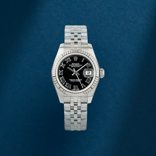 Rolex Lady Datejust 26 Black Roman Dial 179174 2013