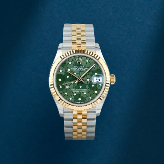 Rolex Datejust 31 Two Tone Yellow Gold Sakura Green 278273 2023