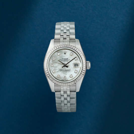 Rolex Lady Datejust 26 Mother Of Pearl Dial With Diamonds 179174 2007