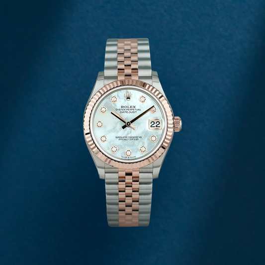 Rolex Datejust 31 Two Tone Rose Gold Mother Of Pearl Dial With Diamonds 278271 2026 (Brand New)