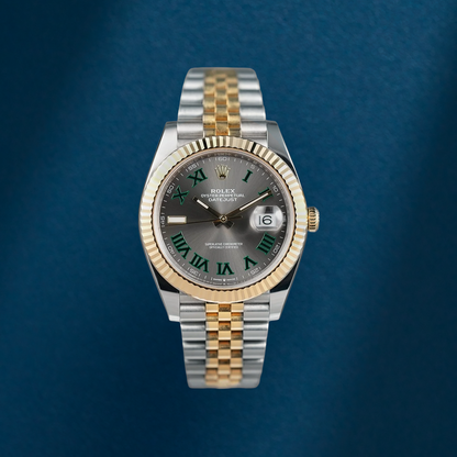 Rolex Datejust 41 Two Tone Yellow Gold Wimbledon 126333 2023