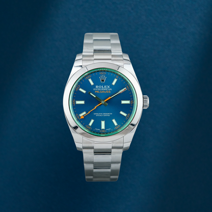 Rolex Milgauss Z-Blue Green Sapphire 116400GV 2019