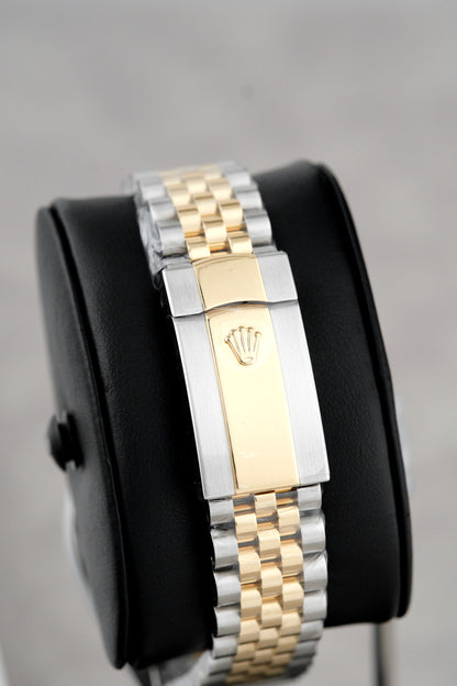 Rolex Datejust Two Tone Yellow Gold Silver Dial