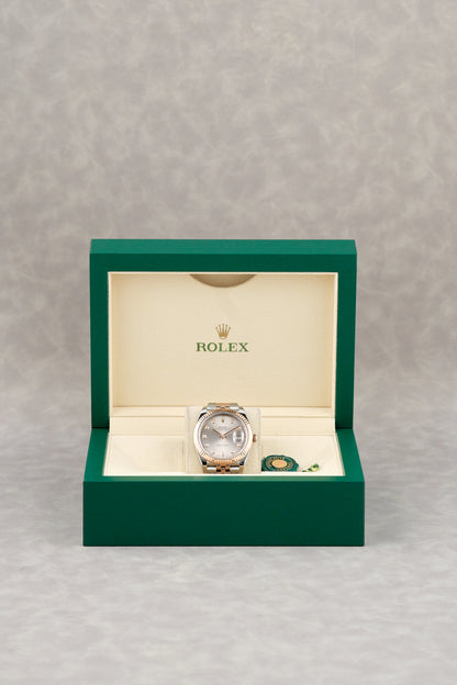 Rolex Datejust 41 Two Tone Rose Gold Sundust Dial With Diamonds 126331 2019