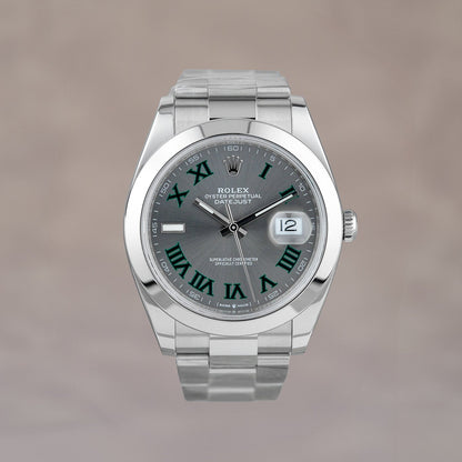 Rolex Datejust 41 Wimbledon Smooth 41mm 126300 2021