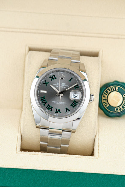 Rolex Datejust 41 Wimbledon Smooth 41mm 126300 2021