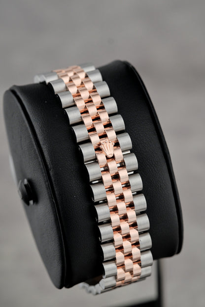 Rolex Datejust 36 Two Tone Rose Gold Black Roman 36mm 116231 2015