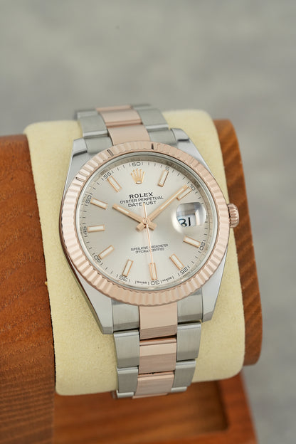 Rolex Datejust 41 Two Tone Rose Gold Sundust Stick 41mm 126331 2008