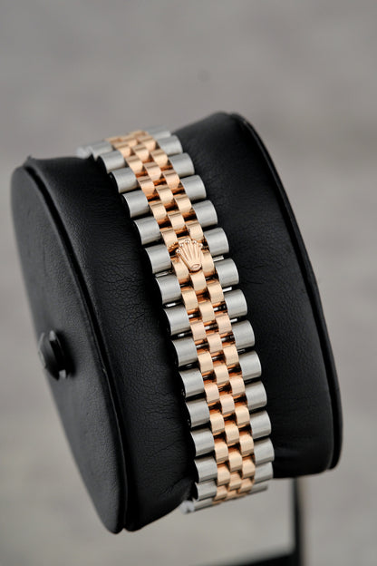 Rolex Datejust 31 Two Tone Everose Aubergine Dial With Diamonds 278271