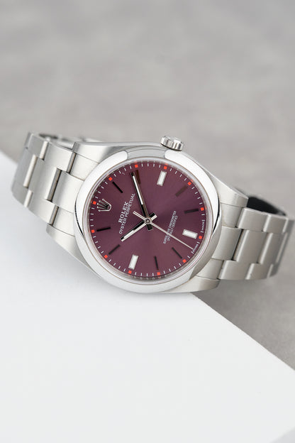 Rolex Oyster Perpetual 39 Purple Stick 39mm 114300 2016