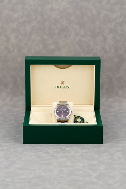 Rolex Oyster Perpetual 39 Purple Stick 39mm 114300 2016