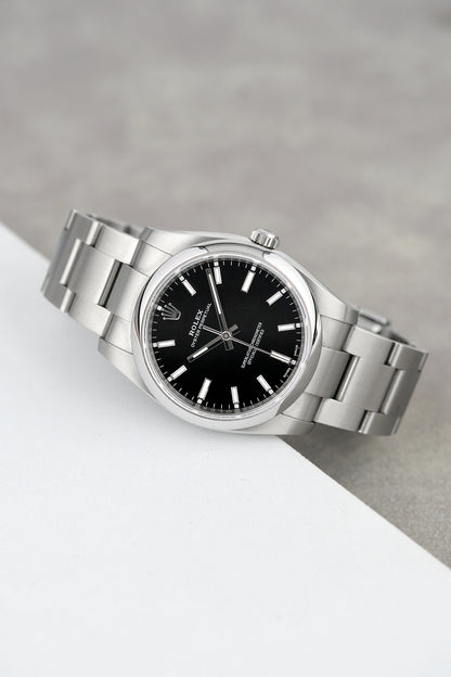 Rolex Oyster Perpetual 34 Black Dial 34mm 114200 2018