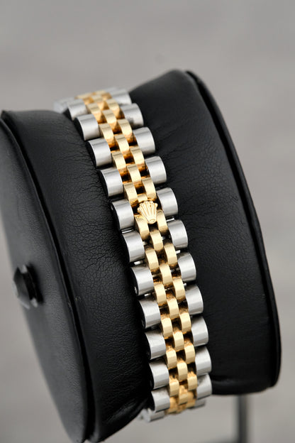 Rolex Lady Datejust 26 Two Tone Yellow Gold Champagne Dial With Diamonds 179173 2011