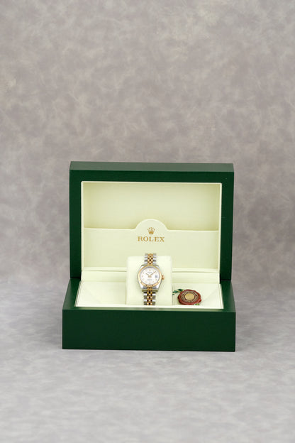 [RESERVED] Rolex Datejust 26 Two Tone Yellow Gold White Anniv. w/ Diamonds 26mm 179173 2005