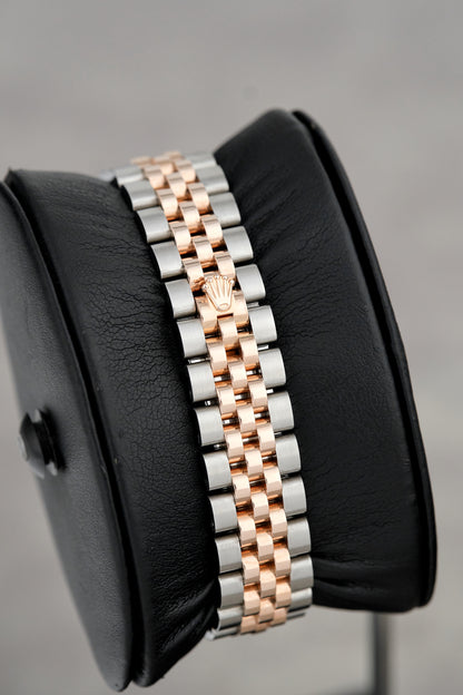 Rolex Datejust 28 Two Tone Everose Aubergine Dial With Diamonds (Brand New)