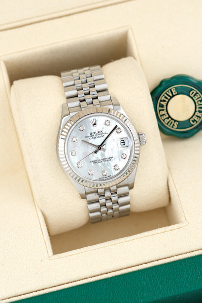 Rolex Datejust 31 Mother of Pearl w/ Diamonds 31mm 278274 2023