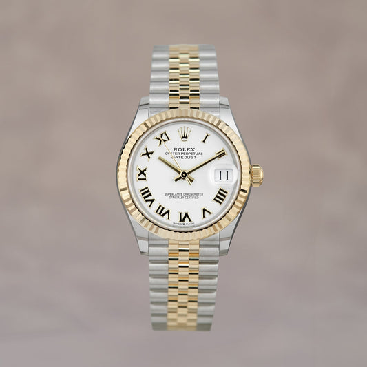 Rolex Datejust 31 Two Tone Yellow Gold White Roman Dial 278273 2020