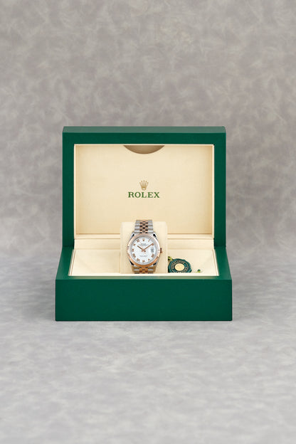 Rolex Datejust 36 Two Tone Rose Gold White Roman 36mm 126231 2019