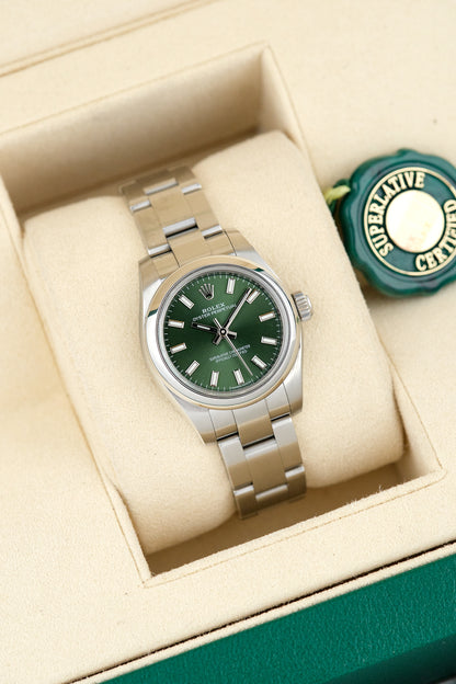 Rolex Oyster Perpetual 26 Green 26mm 176200 2019