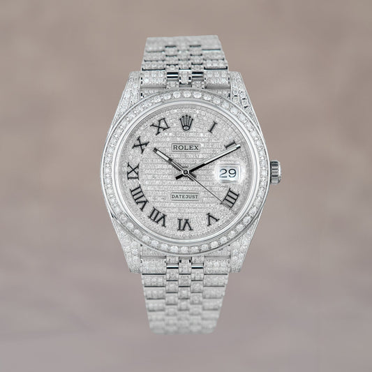 Rolex Datejust 41 Iced Out Roman