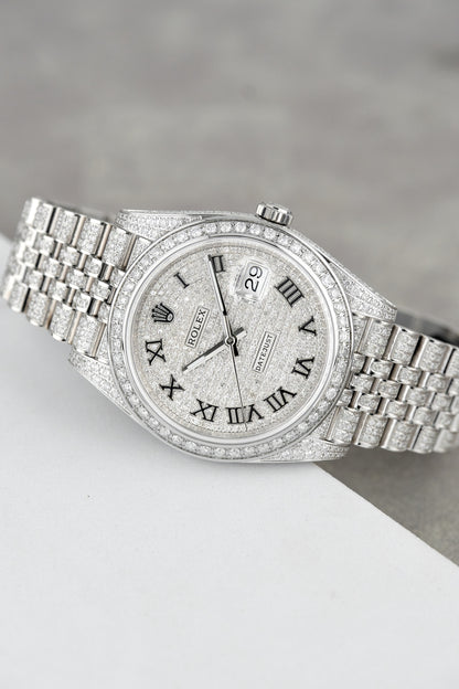 Rolex Datejust 41 Iced Out Roman