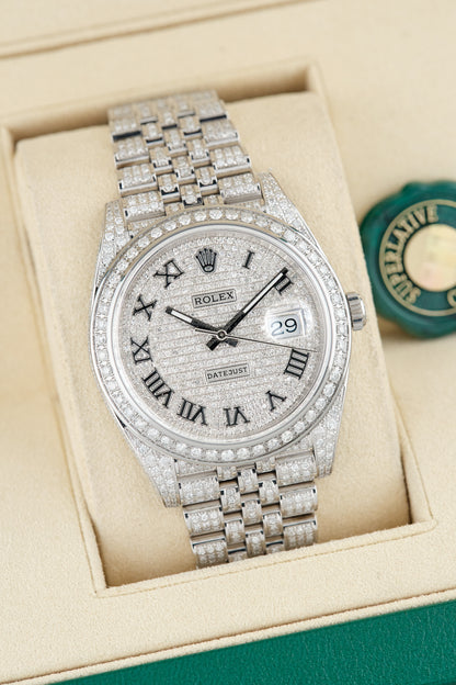 Rolex Datejust 41 Iced Out Roman