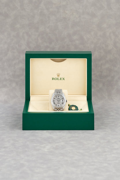 Rolex Datejust 41 Iced Out Roman