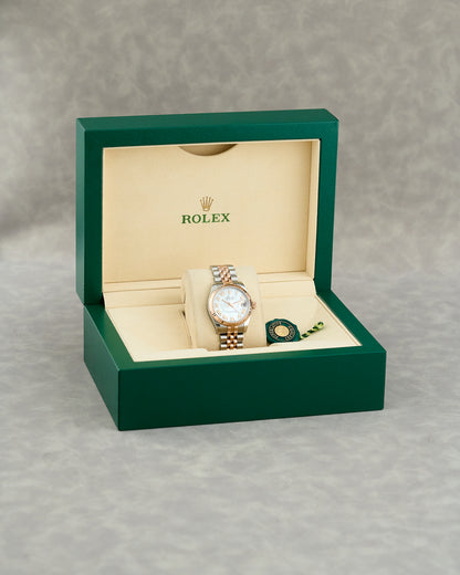 Rolex Datejust 31 Two Tone Rose Gold Mother of Pearl Roman 31mm 178271 2016
