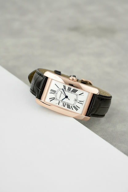 Cartier Tank Rose Gold Americane W2609156 2023