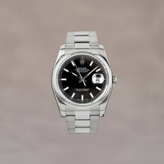 Rolex Datejust 36 Black Stick 36mm 116200 2009