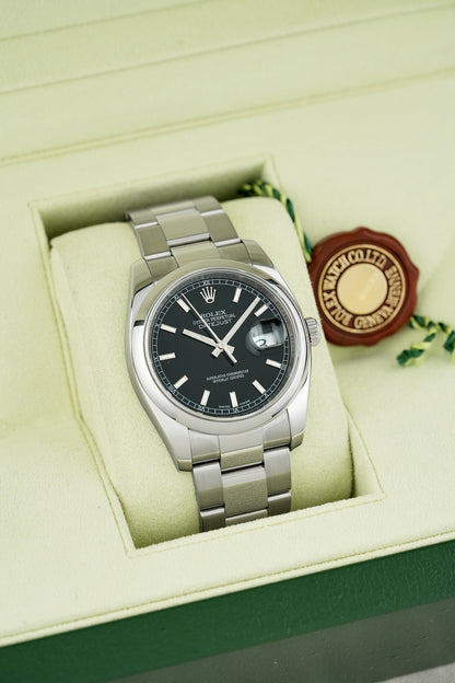 Rolex Datejust 36 Black Stick 36mm 116200 2009